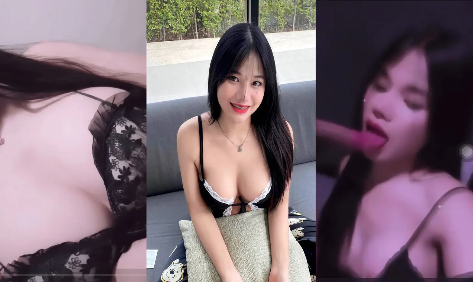 คลิปหลุดทางบ้าน ถ่ายคลิปเขี่ยหัวนมโชว์ ทรงนี้เงี่ยนควยจัด เห็นตอนดูดควยนิดหน่อยก็เงี่ยนแล้ว